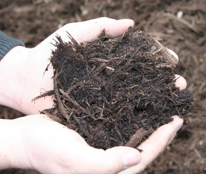Premium Double Shredded Natural Brown Mulch (per cubic yard)